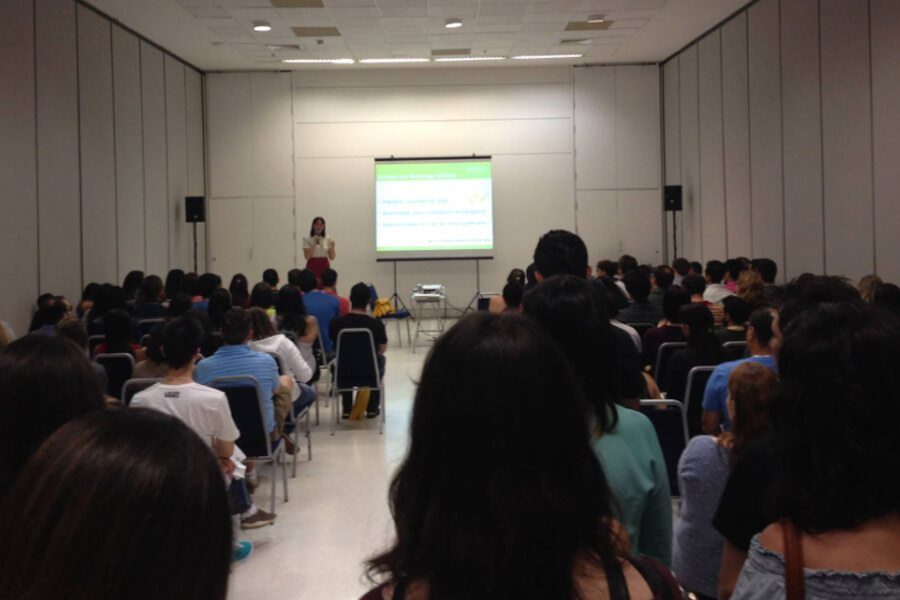 Student seminar at recruitment fair