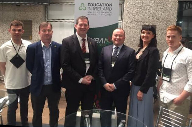 Leading an Irish delegation to the Faubai International Education Conference in Porto Alegre, Brazil.